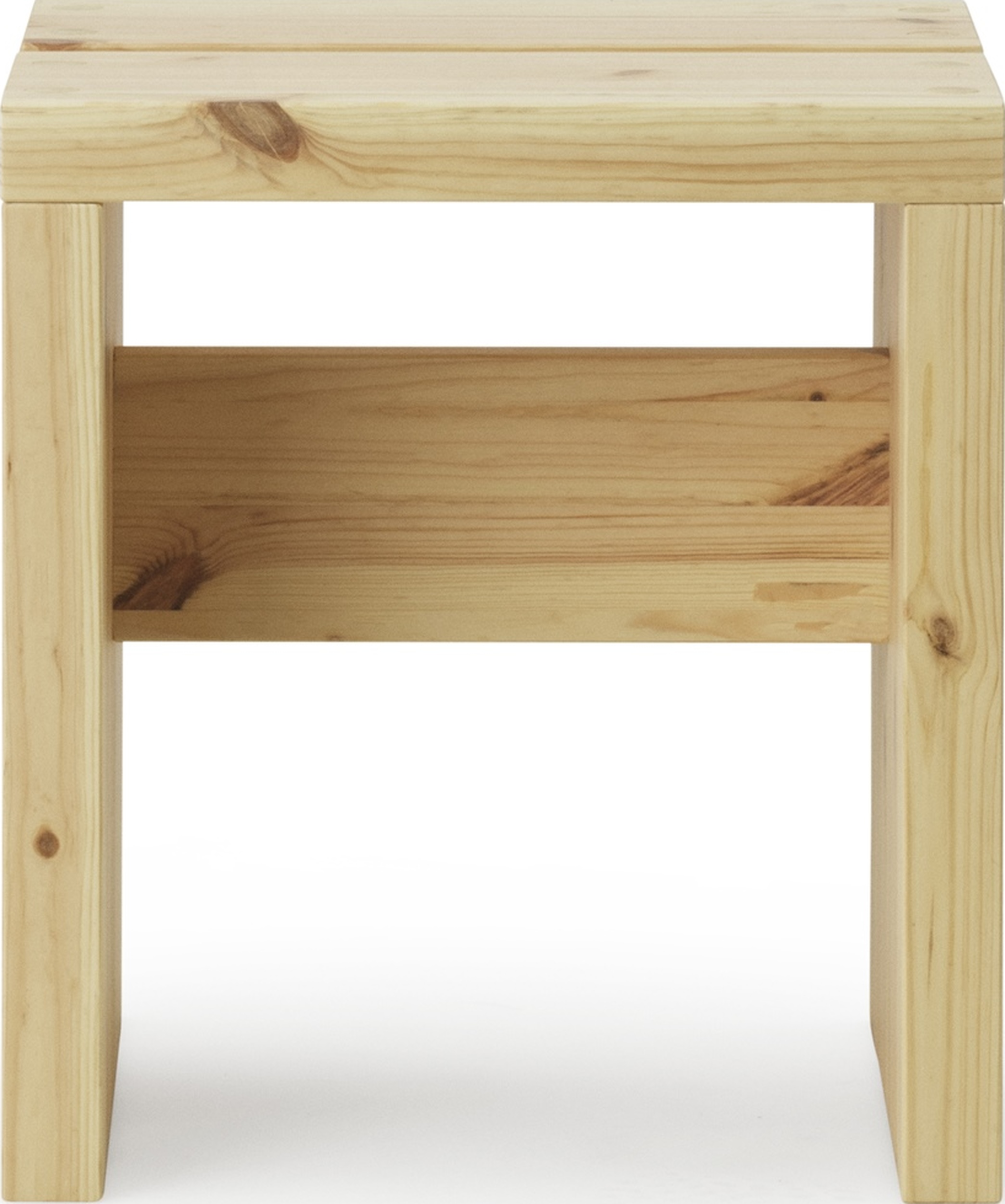 Stretch Hocker 40 cm Naturholz