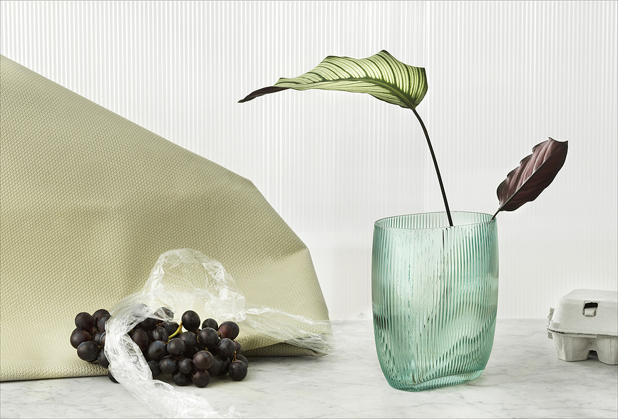 Tide Vase 18 cm, bleu