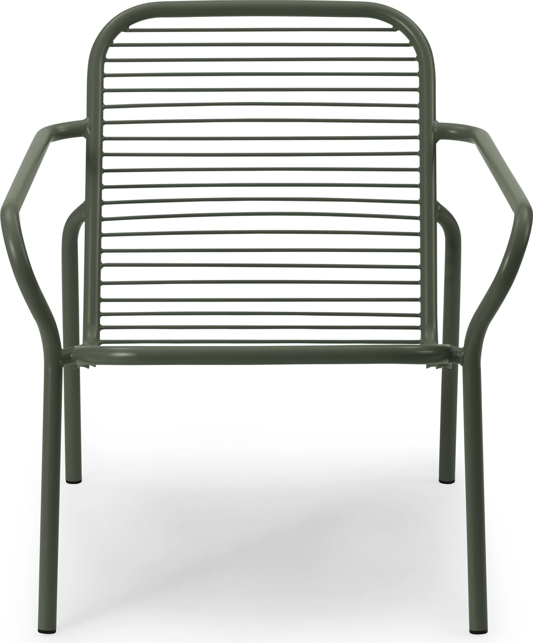 Vig Gartenstuhl 72,5 cm dunkelgrün mit Armlehnen