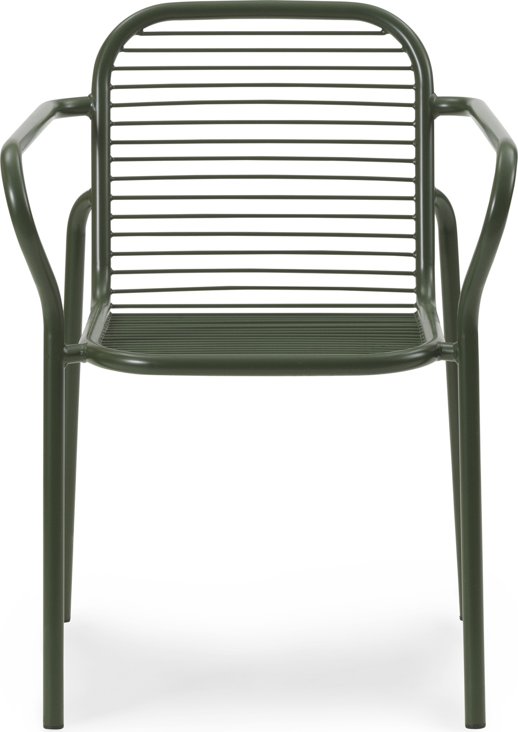 Vig Gartenstuhl dunkelgrün mit Armlehnen
