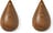 Wieszaki Dropit Walnut małe 2 szt.