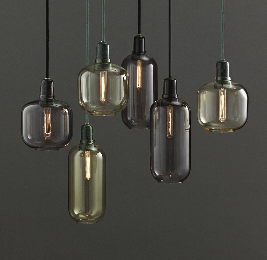 Amp Lampe de Table, laiton doré