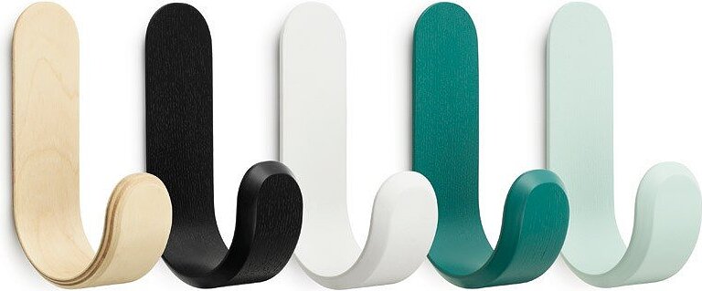 Curve Porte-manteau, noyer