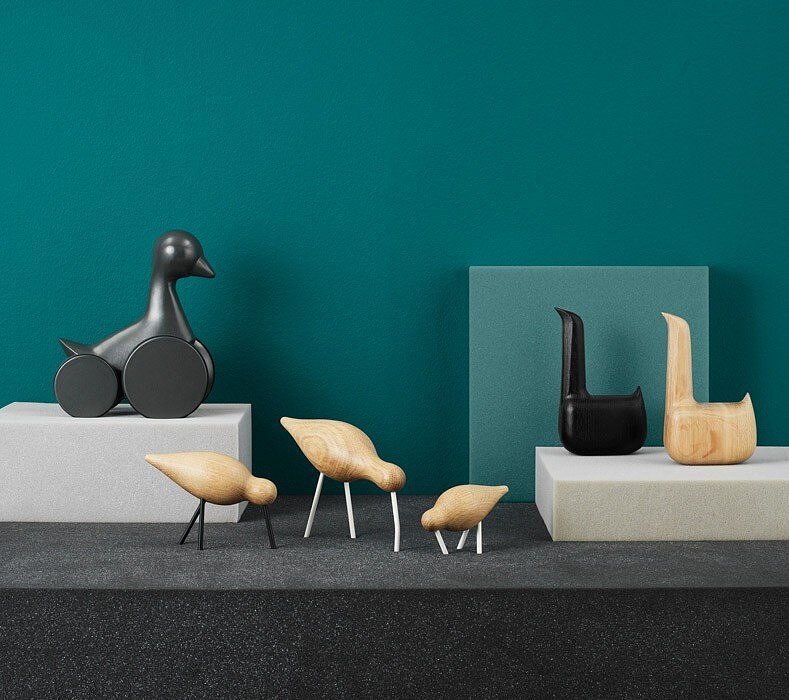 Figura decorativa Shorebird, modelo S, negro