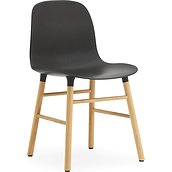 Form Chair black with oak frame