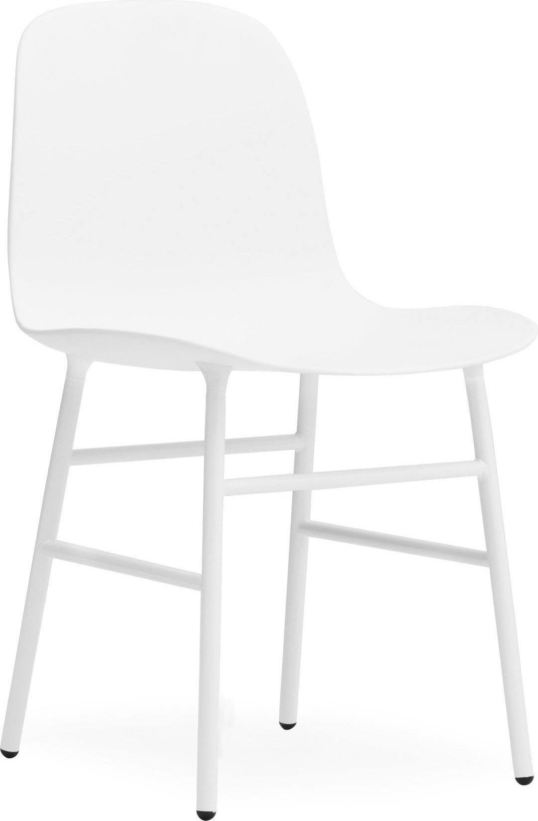 Form Stuhl weiß Stahlbeine