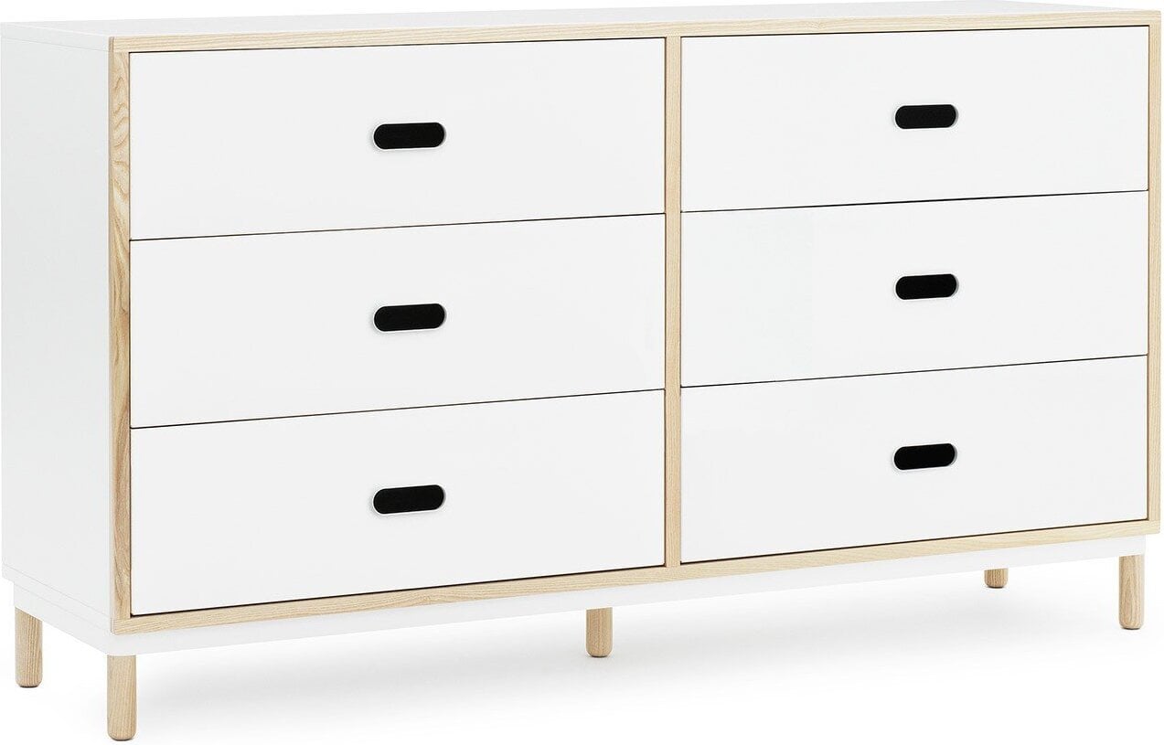Kabino Kommode weiß mit 6 Schubladen