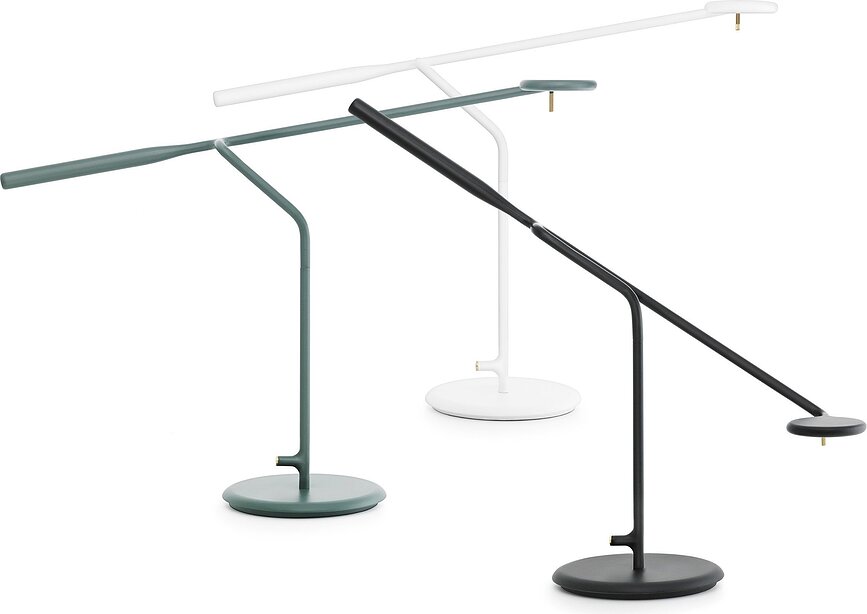 Lámpara de mesa Flow, negra