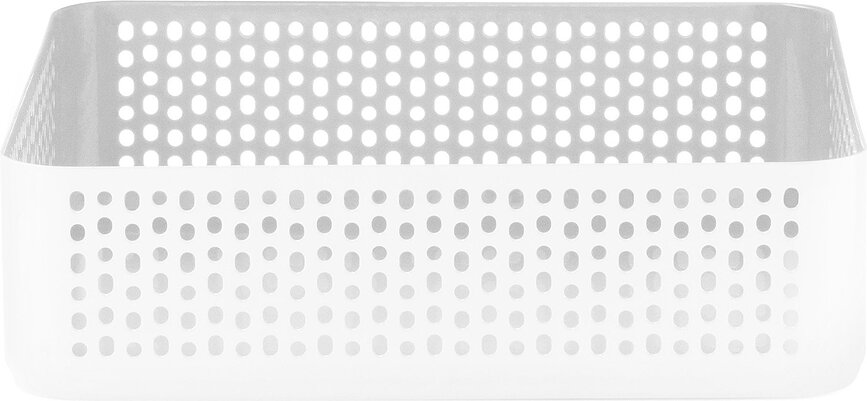 Nic Nac Boîte de Rangement pour accessoires, carrée, grande, blanche