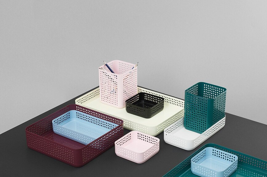 Nic Nac Boîte de Rangement rectangulaire, grande, noire