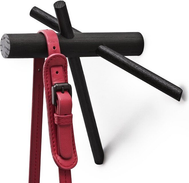 Perchero Sticks Normann, negro, 2 unidades