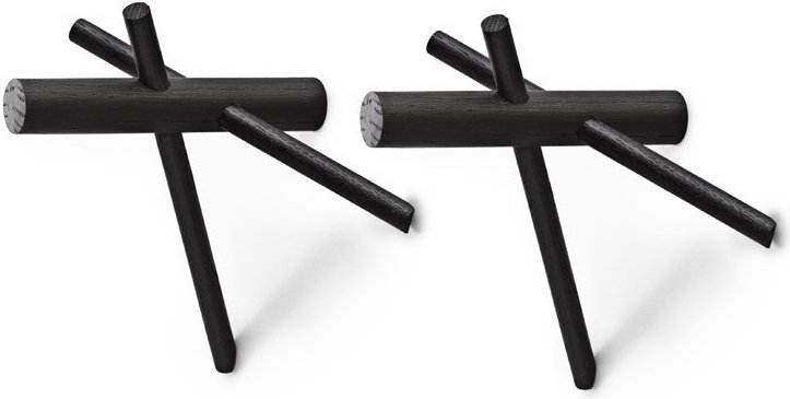 Sticks Normann Kleideraufhänger schwarz 2 St.