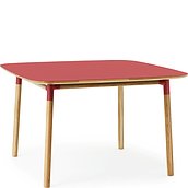 Stół Form 120x120 cm czerwony