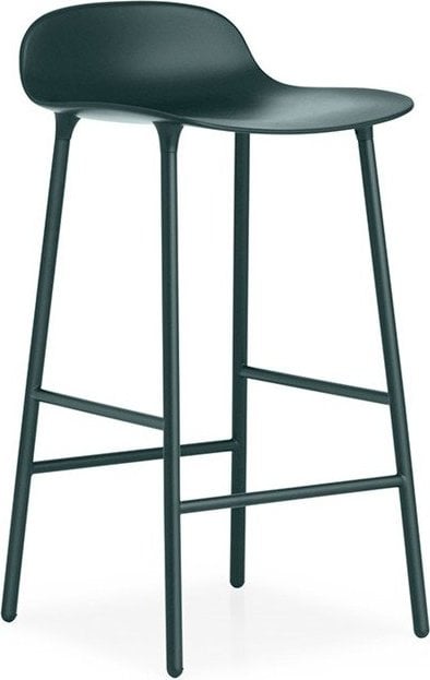 Stołek barowy Form 65 cm nogi stalowe zielony