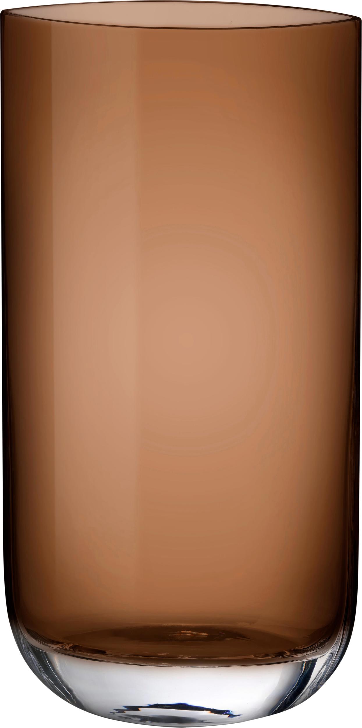 Blade Vase 40 cm karamellfarbig