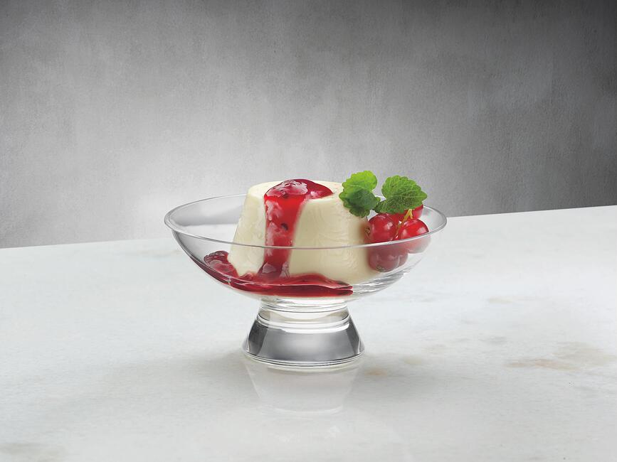 Bol con pie Silhouette S, caramelo