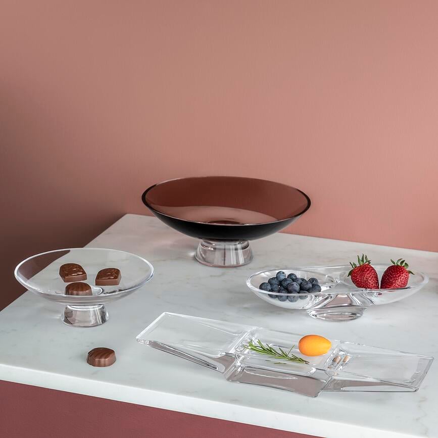 Misa con pie Silhouette, tamaño M, caramelo