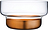 Bol transparente Contour, 24 cm, con base de cobre
