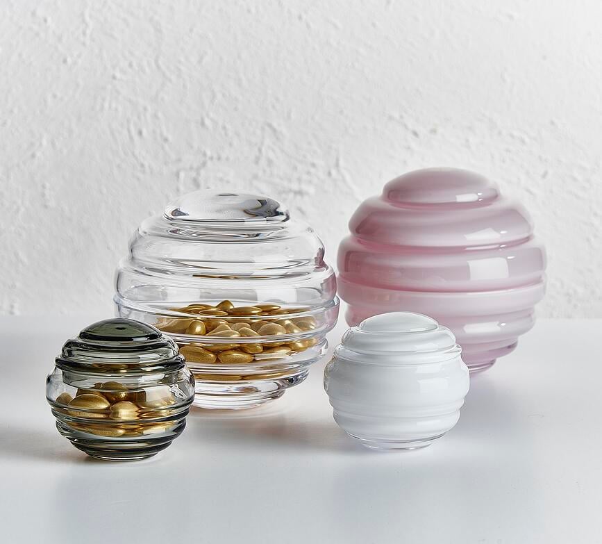 Bombonera Nest, tamaño S, color caramelo