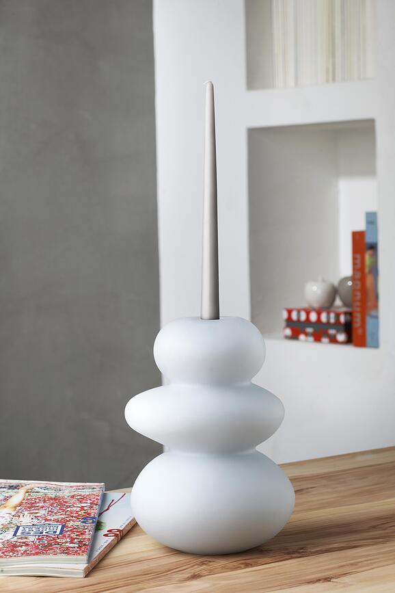 Cairn Bougeoir pour bougie classique, Taille S, fumé