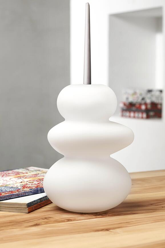 Cairn Bougeoir pour bougie classique, Taille S, fumé