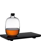 Carafă pentru whisky Malt 1,1 l cu tavă de lemn 2 el.
