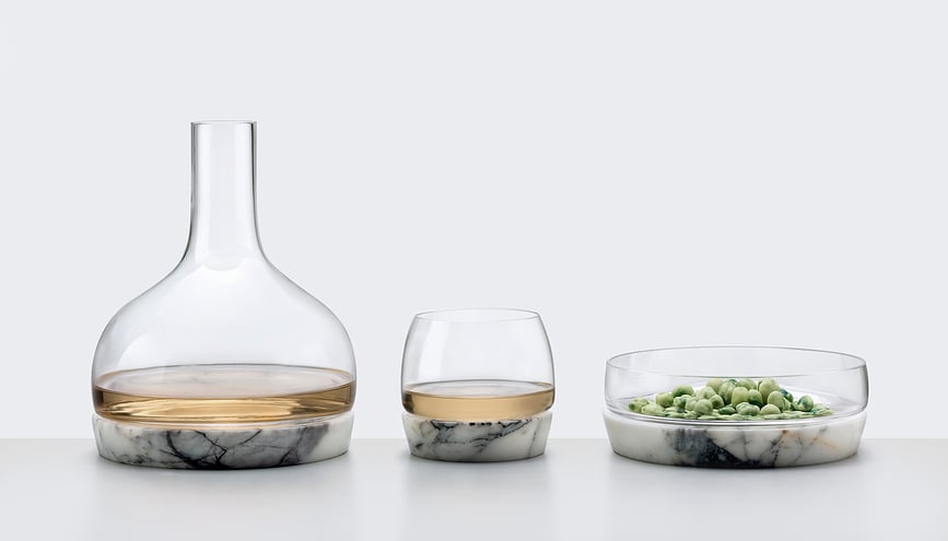 Chill Kozarec za viski, z marmornim podstavkom