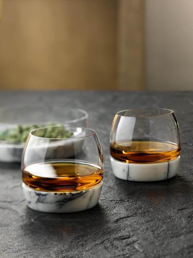 Chill Verre à Whisky avec base en marbre