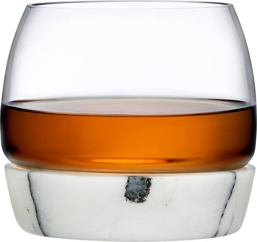 Chill Whiskyglas mit Marmorsockel