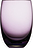 Colored O Glas 400 ml, vinröd, 4 st