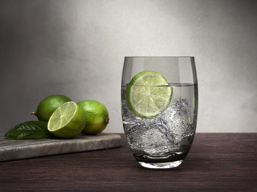 Colored O Verres 400 ml, turquoise, Lot de 4