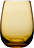 Colored U glas 440 ml, ravfarvet, 4 stk.