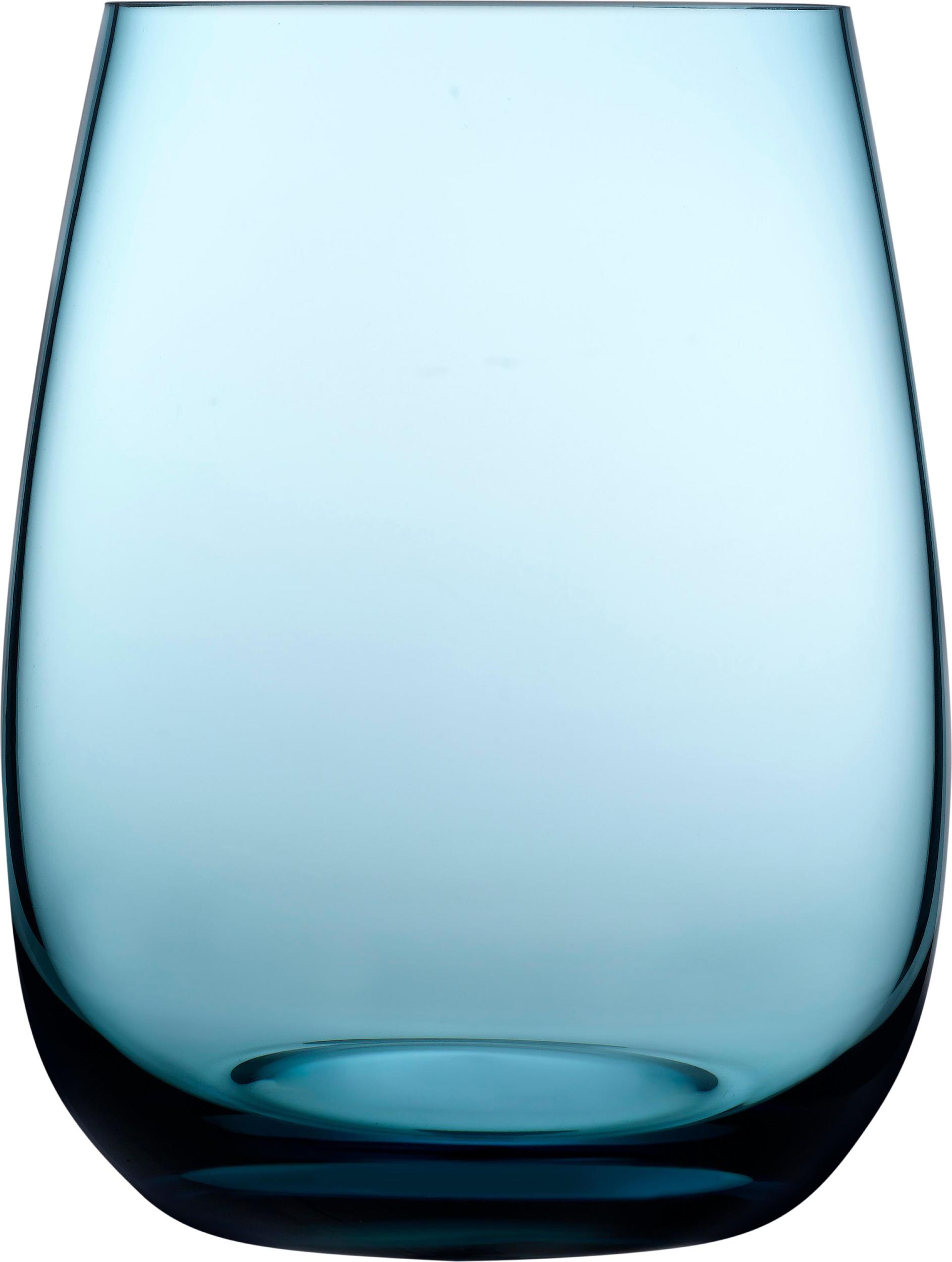 Colored U Gläser 440 ml meerblau 4 St.