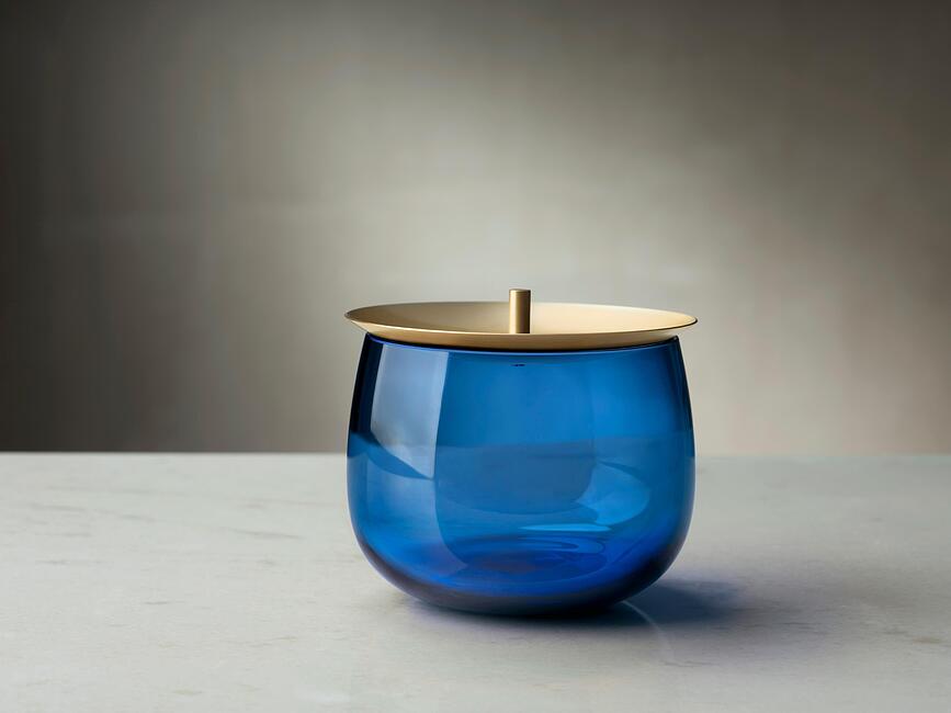 Contenedor de almacenaje Beret, pequeño, caramelo