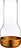 Contour Vase avec base en cuivre, 40 cm, transparent