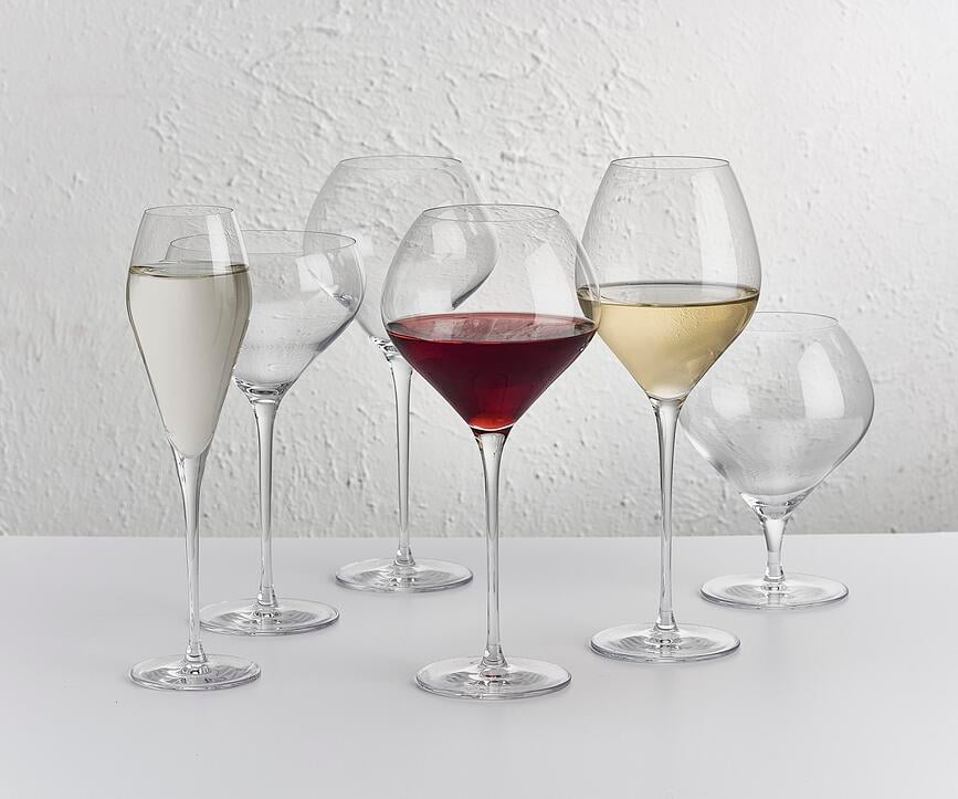 Copas de vino blanco Fantasy, bajas, Pack de 2