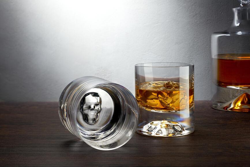 Decantador de whisky Shade, con 2 vasos, Set de 3 piezas