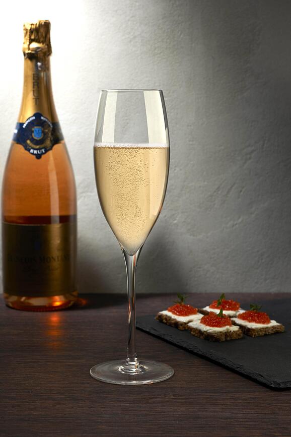 Dimple Flûtes à Champagne, Lot de 2