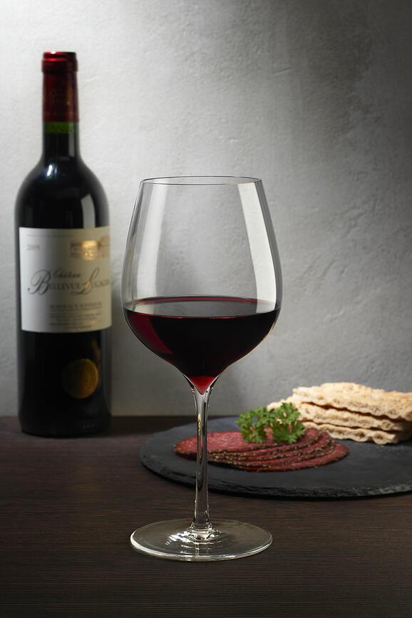 Dimple Powerful Verres à Vin pour vin rouge, Lot de 2