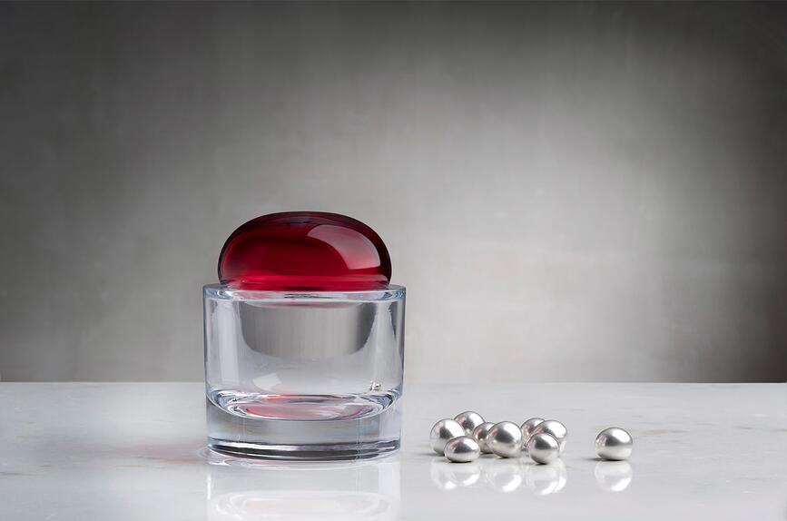 Ecrin S Κουτί αποθήκευσης με καπάκι, θαλασσί