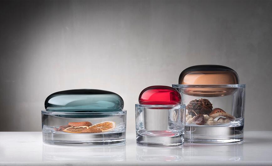 Ecrin L Posoda s pokrovom, karamelna