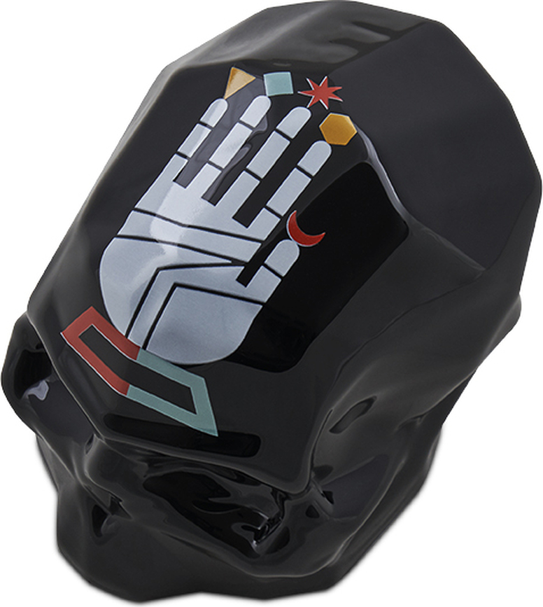 Figura decorativa de calavera Memento Mori Rock & Pop by Luca Font 932, talla S