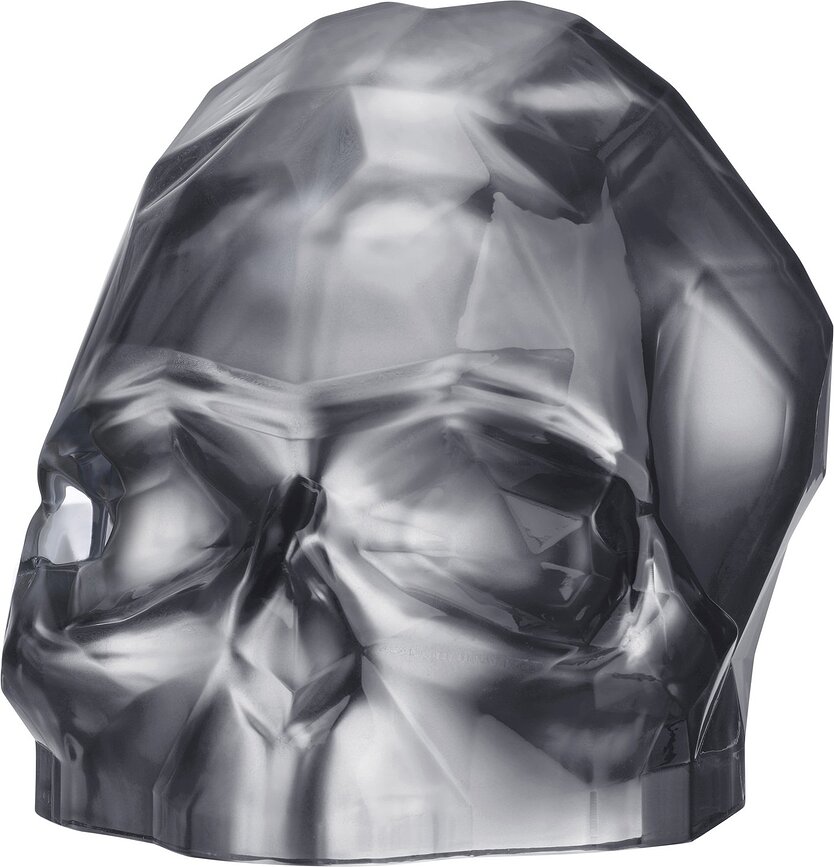 Figura decorativa Calavera Memento Mori, talla L, plateada