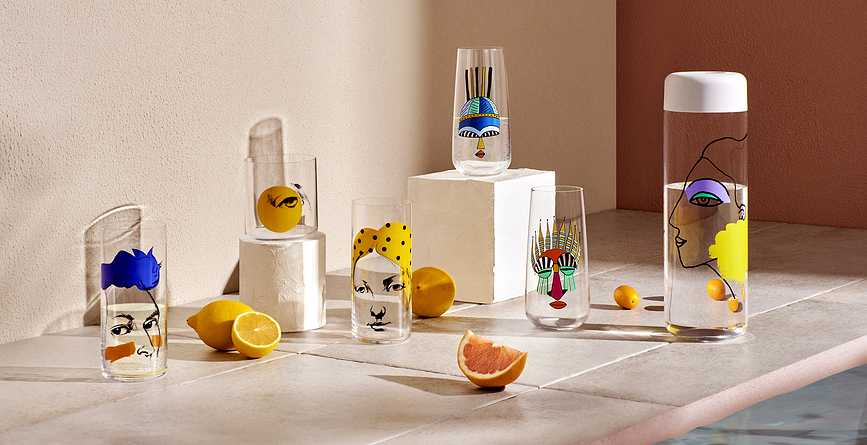 Finesse Rock & Pop Verres, Lot de 4