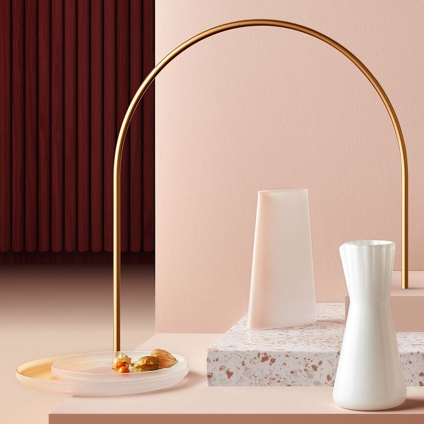 Plato para servir Pigmento, 35 cm, rosa