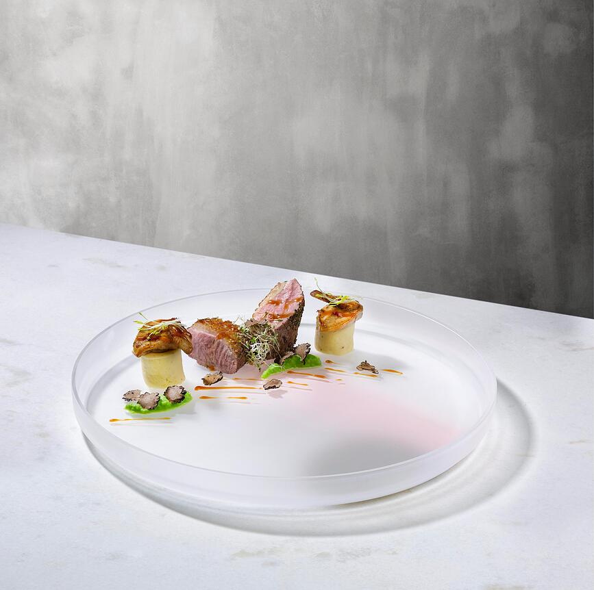 Plato para servir Pigmento, 35 cm, rosa