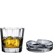 Hemingway & Altruist Whiskyglas mit Aschenbecher 2 El.