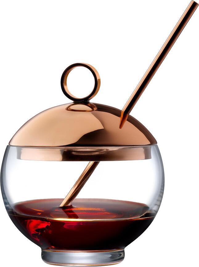 Hepburn Alchemy Verre à cocktail avec paille et couvercle