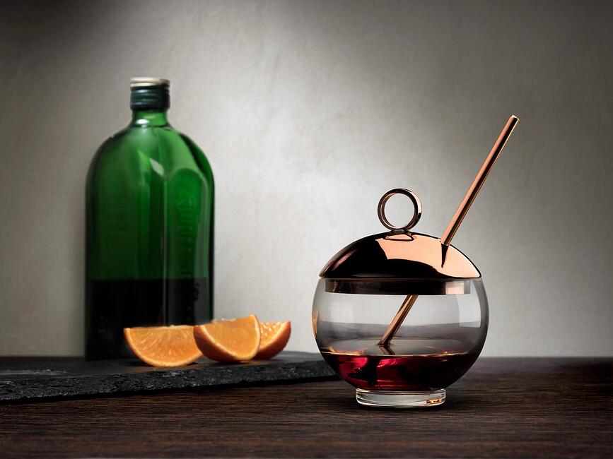 Hepburn Alchemy Verre à cocktail avec paille et couvercle