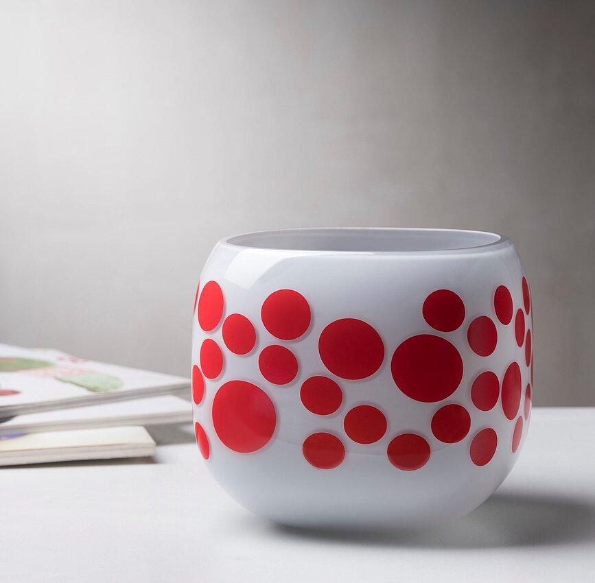 Mono Box Iris Apfel Vaza M crvena